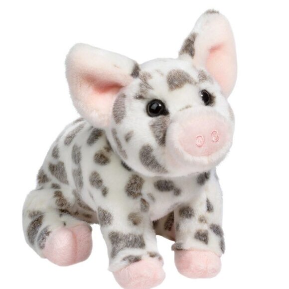 Douglas Plush New w/Tag Pig MEDIUM Pauline Spotted Stuffed Animal 9" - Picture 1 of 13
